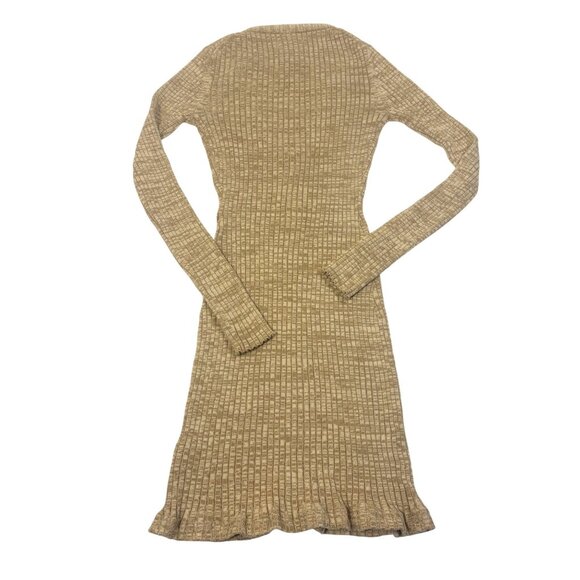 Anna Quan Misha Ribbed Knit Dress in Maple Beige - Picture 7 of 8
